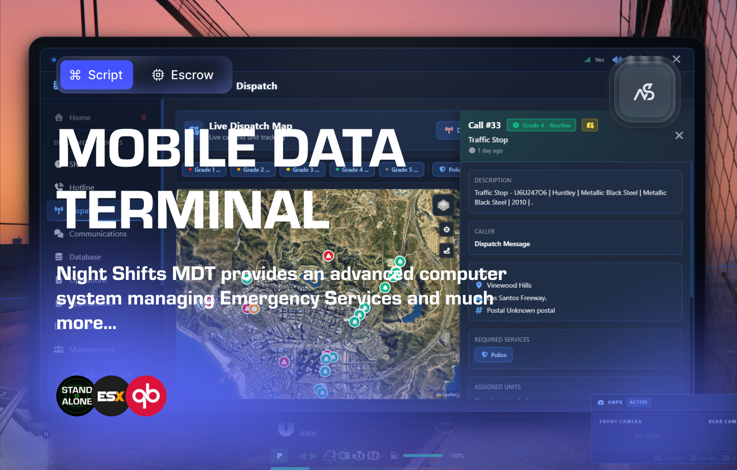 Night Shifts - Mobile Data Terminal Resource